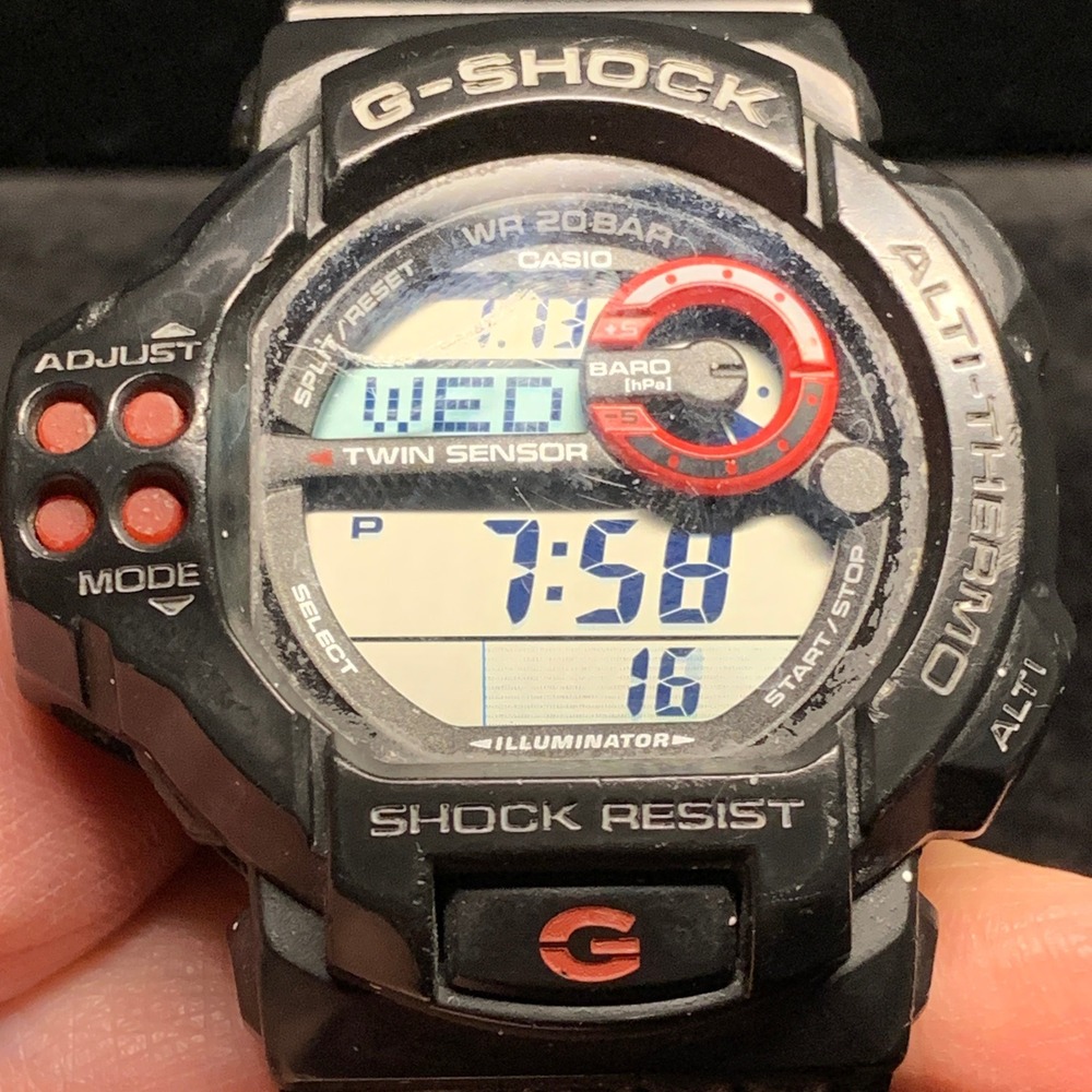 Casio G-Shock GDF-100 Alti-Thermo Twin Sensor Digital Watch Black Red GDF100-1